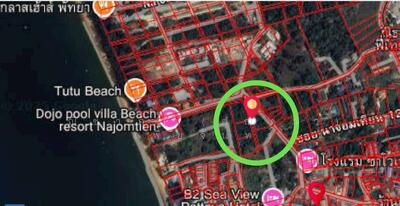 ขาย - ใกล้ทะเลนาจอมเทียน , ตำบลนาจอมเทียน อำเภอสัตหีบ จังหวัดชลบุรี, ชลบุรี