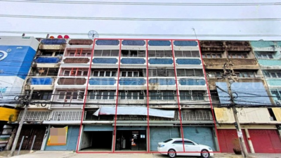 ขาย - อาคารพาณิชย์ 4 คูหา ติดถนนติวานนท์ ใกล้รถไฟฟ้าสายสีชมพู, นนทบุรี