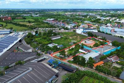 ขาย - ที่ดินผังสีชมพู 4-3-98 ไร่ ถนนสามพราน 13 เพียง 200 เมตรจากถนนเพชรเกษม ติดถนน 6 เมตรรถใหญ่วิ่งสวนได้, นครปฐม