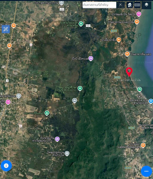 ขาย - 93244 - ที่ดินเปล่า ติดหาดสามร้อยยอด เพียง 30 เมตร ไม่ไกลถนนใหญ่ ใกล้สถานที่ท่องเที่ยว, ประจวบคีรีขันธ์