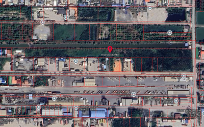 ขาย - ที่ดินหมู่บ้านแฮปปี้เพลสพาร์ค ซอยแฮปปี้เพลส ถนนเจ้าคุณทหาร เนื้อที่ 8 ไร่, กรุงเทพ