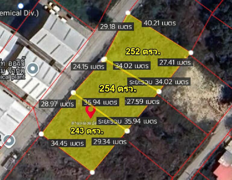 ขาย - ขายที่ดินคลองหลวงแพ่งเริ่มต้น 243 ตรว. หลังตลาดคลองเจ้า ใกล้ถนนสุวินทวงศ์304-500เมตร, ฉะเชิงเทรา