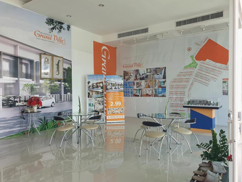 ขาย - ขายที่ดินพร้อมร้านค้าบนทำเลทอง หน้าหมู่บ้าน แกรนด์วิลล์ ติดถนนใหญ่ปทุมธานี-สายใน, ปทุมธานี