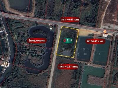 ขาย - ที่ดินซอยหมู่บ้านบางนาการ์เด้น7 อำเภอบางพลี สมุทรปราการ เนื้อที่ 2 ไร่ (แปลงมุม), สมุทรปราการ