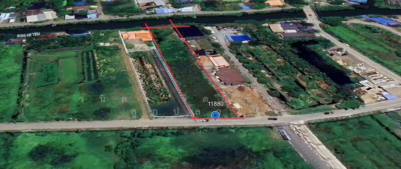 For Sale - ขายที่ดินสวย เหมาะสำหรับ สร้างเพื่ออยู่อาศัย หรือเพื่อการลงทุนในอนาคต ด้านติดถนน ด้านหลังติดคลองตาชม, Nonthaburi