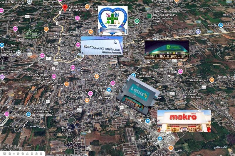 For Sale - WR-994932 Land in Thap Thiang, 154 sq wah, Trang, near Robinson Lifestyle Trang, Trang