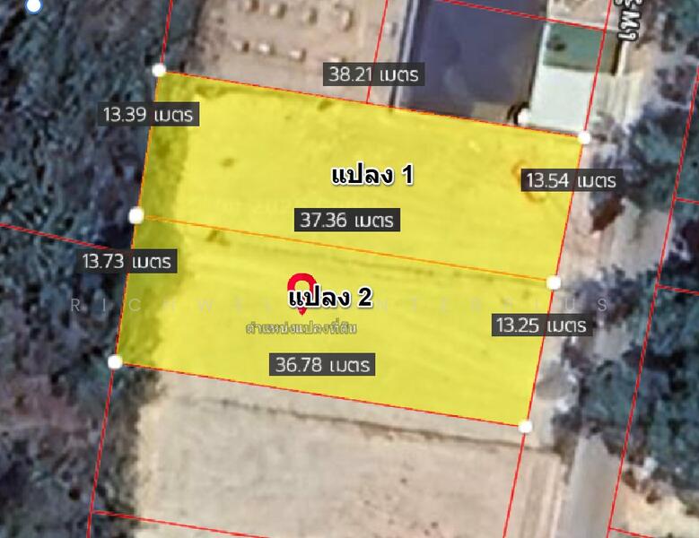 For Sale - Land for sale in Ban Phe, already filled, beautiful, area 129 sq m, next to Pherak Road, Soi 6,, Rayong