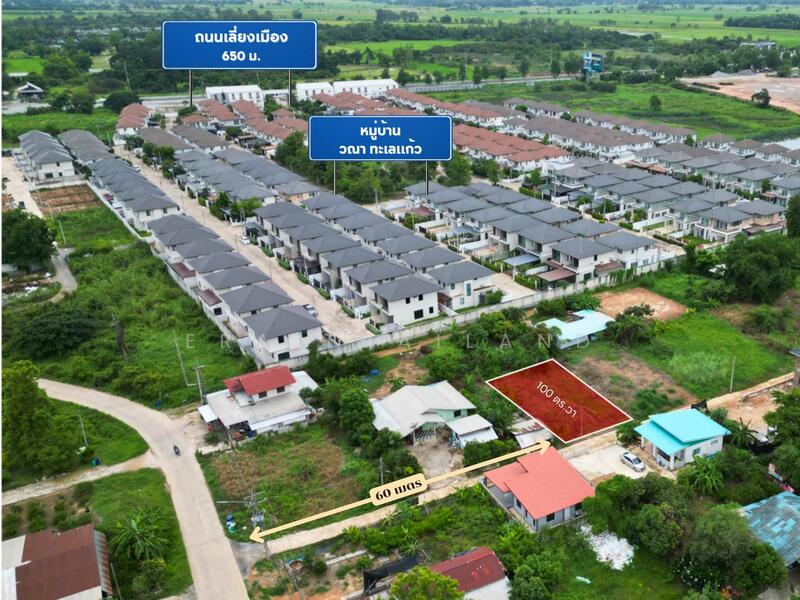 ขาย - ขายที่ดินทำเลหมู่บ้าน ใกล้ม.พิบูลสงคราม ขนาด 100ตร.วา, พิษณุโลก