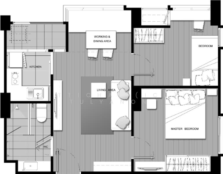 U Delight @ Huamak Station, Bangkok, 89 Huamak Road, Hua Mak, Bang Kapi, Bangkok, 2 Bedrooms, 52 sqm, Condo For Sale, by Sittichai (Ice) Tulyanon, 60248643 - DDproperty.com