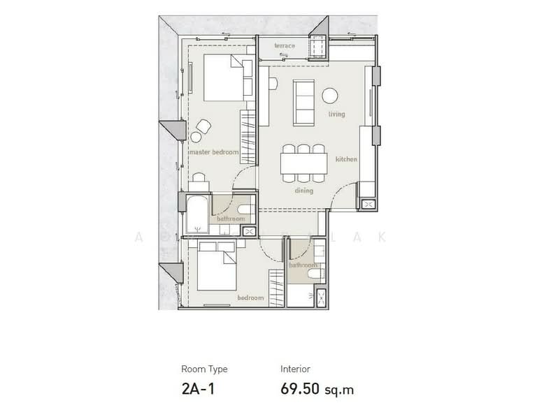 Holme Ekkamai 22, Bangkok, 68 100 Nuan Noi Alley, Khlong Tan Nua, Watthana, Bangkok, 2 Bedrooms, 61 sqm, Condo For Sale, by Sittichai (Ice) Tulyanon, 60248953 - DDproperty.com