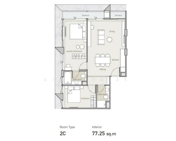 Holme Ekkamai 22, Bangkok, 68 100 Nuan Noi Alley, Khlong Tan Nua, Watthana, Bangkok, 2 Bedrooms, 61 sqm, Condo For Sale, by Sittichai (Ice) Tulyanon, 60248953 - DDproperty.com