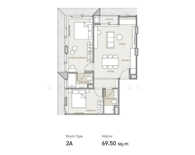 Holme Ekkamai 22, Bangkok, 68 100 Nuan Noi Alley, Khlong Tan Nua, Watthana, Bangkok, 2 Bedrooms, 61 sqm, Condo For Sale, by Sittichai (Ice) Tulyanon, 60248953 - DDproperty.com