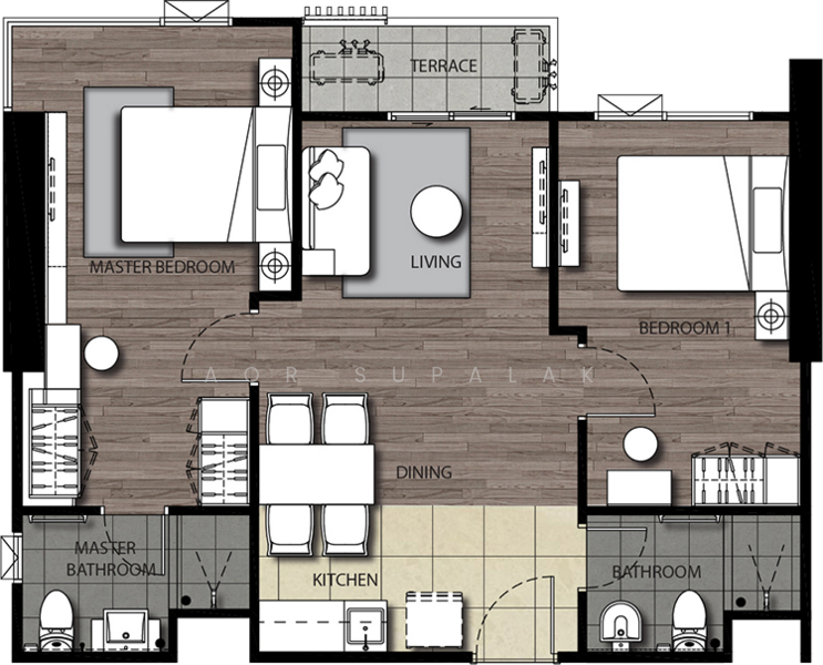 The Stage Taopoon Interchange, Bangkok, 318 Pracharat Road 2, Bang Sue, Bang Sue, Bangkok, 2 Bedrooms, 57 sqm, Condo For Sale, by Sittichai (Ice) Tulyanon, 60249029 - DDproperty.com