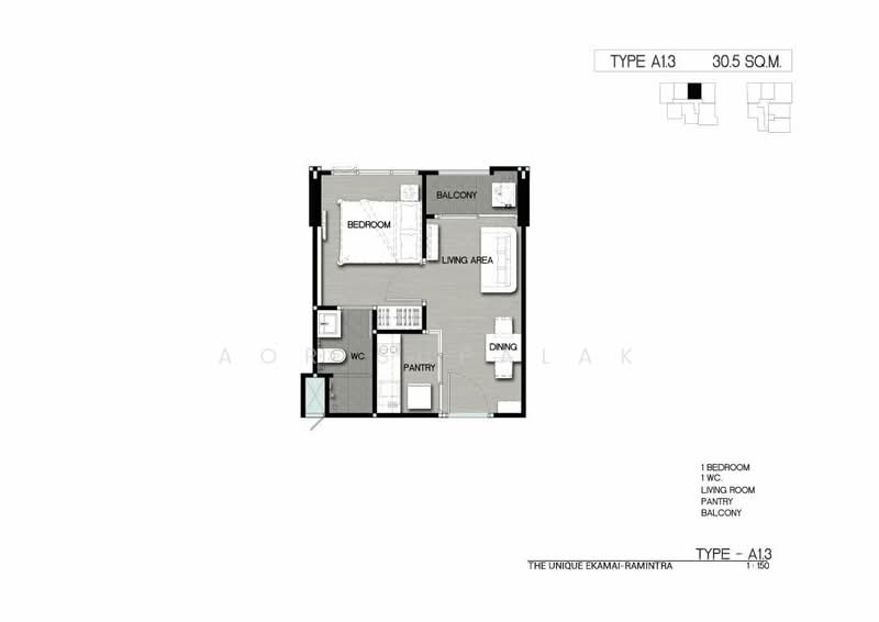 The Unique Ekamai-Ramintra, Bangkok, Soi Ladprao 87 Yak 30, Khlong Chaokhun Sing, Wang Thonglang, Bangkok, 1 Bedroom, 31 sqm, Condo For Sale, by Sittichai (Ice) Tulyanon, 60249119 - DDproperty.com