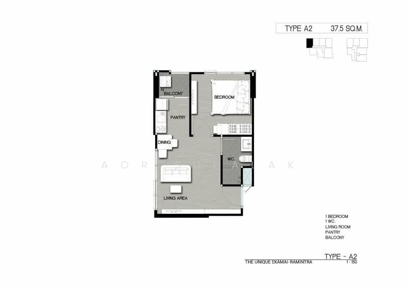 The Unique Ekamai-Ramintra, Bangkok, Soi Ladprao 87 Yak 30, Khlong Chaokhun Sing, Wang Thonglang, Bangkok, 1 Bedroom, 31 sqm, Condo For Sale, by Sittichai (Ice) Tulyanon, 60249119 - DDproperty.com