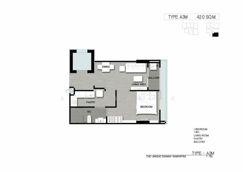 The Unique Ekamai-Ramintra, Bangkok, Soi Ladprao 87 Yak 30, Khlong Chaokhun Sing, Wang Thonglang, Bangkok, 1 Bedroom, 31 sqm, Condo For Sale, by Sittichai (Ice) Tulyanon, 60249119 - DDproperty.com