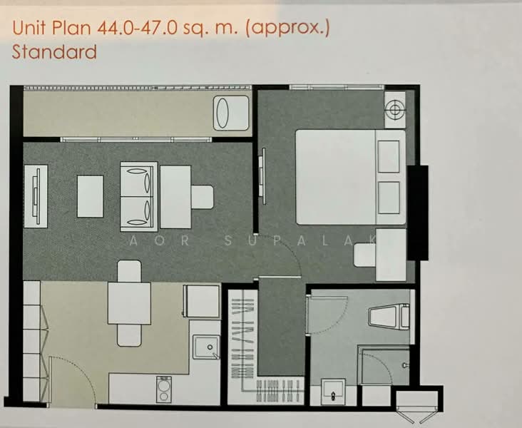 Quinn Ratchada 17, Bangkok, 454 456 Soi Inthara Mari 45, Din Daeng, Din Daeng, Bangkok, 1 Bedroom, 46 sqm, Condo For Sale, by Sittichai (Ice) Tulyanon, 60249289 - DDproperty.com