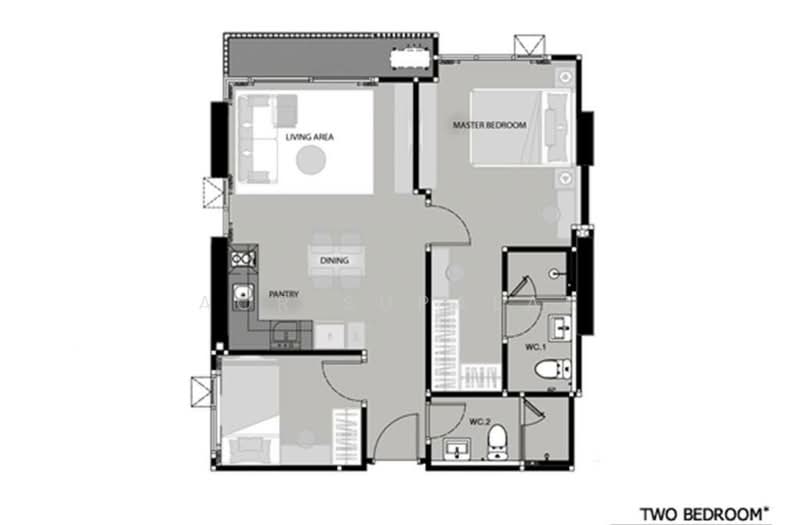 Rhythm Sathorn-Narathiwas, Bangkok, 651 Naradhiwas Rajanagarindra Road, Thung Maha Mek, Sathon, Bangkok, 2 Bedrooms, 61 sqm, Condo For Rent, by Sittichai (Ice) Tulyanon, 60249871 - DDproperty.com