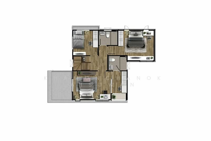 Burasiri San Phi Suea, Chiang Mai, Rob Mueang Chiang Mai Road, San Phi Sua, Muang Chiang Mai, Chiang Mai, 4 Bedrooms, 166 sqm, Single Detached House For Sale, by Khamonchanok Aisuwan, 60251940 - DDproperty.com