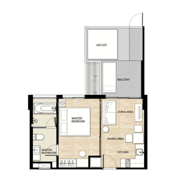 The Deck Patong, Phuket, 81 Rattahut Road, Patong, Kathu, Phuket, 1 Bedroom, 55 sqm, Condo For Sale, by Wanida (May) Mahawong, 60252502 - DDproperty.com