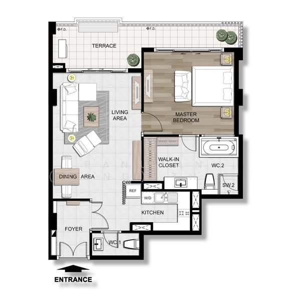 Prime Suites, Chon Buri (Pattaya), Soi Pattaya Klang 4, Nong Pru, Bang Lamung (Pattaya), Chon Buri (Pattaya), 1 Bedroom, 92 sqm, Condo For Rent, by Panupan (Bond) Thongpan, 60252638 - DDproperty.com