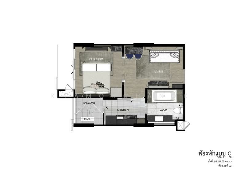 The Erawan Condo, Chiang Mai, Chang Klan, Muang Chiang Mai, Chiang Mai, 1 Bedroom, 40 sqm, Condo For Sale, by Khamonchanok Aisuwan, 60252679 - DDproperty.com