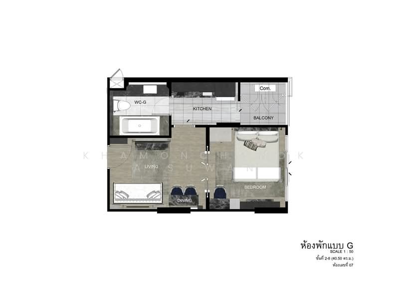 The Erawan Condo, Chiang Mai, Chang Klan, Muang Chiang Mai, Chiang Mai, 1 Bedroom, 40 sqm, Condo For Sale, by Khamonchanok Aisuwan, 60252679 - DDproperty.com