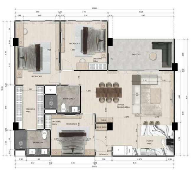 Zensiri Jomtien Residences, Chon Buri (Pattaya), Nong Pru, Bang Lamung (Pattaya), Chon Buri (Pattaya), 3 Bedrooms, 134 sqm, Condo For Sale, by Panupan (Bond) Thongpan, 60253051 - DDproperty.com