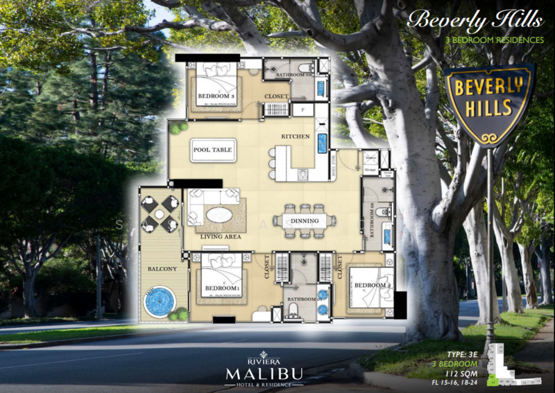 The Riviera Malibu, Chon Buri (Pattaya), Phra Tam Nak 5, Nong Pru, Bang Lamung (Pattaya), Chon Buri (Pattaya), 3 Bedrooms, 146 sqm, Condo For Sale, by Panupan (Bond) Thongpan, 60253579 - DDproperty.com