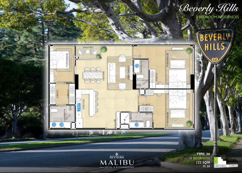 The Riviera Malibu, Chon Buri (Pattaya), Phra Tam Nak 5, Nong Pru, Bang Lamung (Pattaya), Chon Buri (Pattaya), 3 Bedrooms, 146 sqm, Condo For Sale, by Panupan (Bond) Thongpan, 60253579 - DDproperty.com