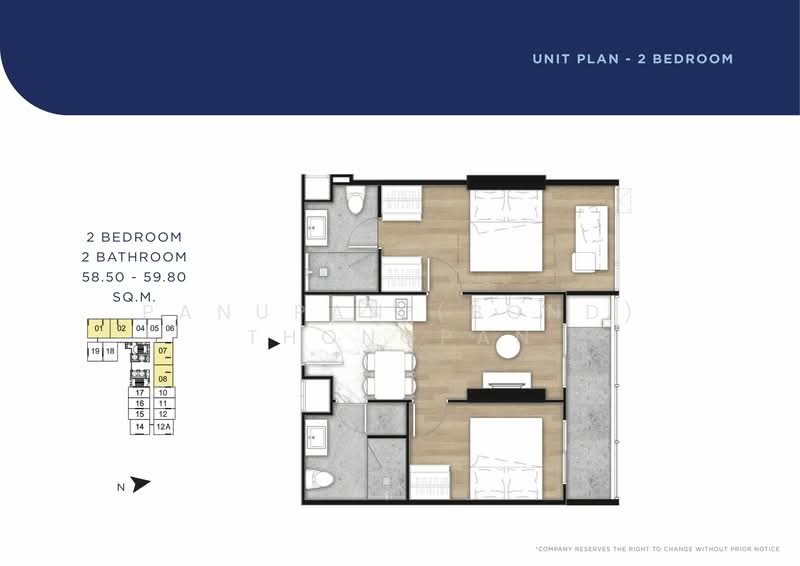 Once Pattaya, Chon Buri (Pattaya), 15 6 Sukhumvit 99, Na Kloe, Bang Lamung (Pattaya), Chon Buri (Pattaya), 2 Bedrooms, 58 sqm, Condo For Sale, by Panupan (Bond) Thongpan, 60254225 - DDproperty.com