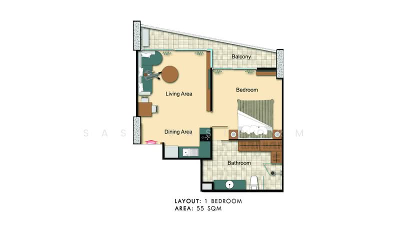 The Cloud, Chon Buri (Pattaya), Pratumnak Rd., Nong Pru, Bang Lamung (Pattaya), Chon Buri (Pattaya), 1 Bedroom, 52 sqm, Condo For Sale, by Panupan (Bond) Thongpan, 60255084 - DDproperty.com