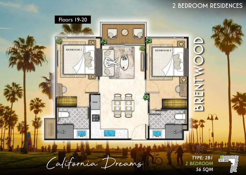 The Riviera Santa Monica, Chon Buri (Pattaya), Nong Pru, Bang Lamung (Pattaya), Chon Buri (Pattaya), 2 Bedrooms, 58 sqm, Condo For Sale, by Panupan (Bond) Thongpan, 60255108 - DDproperty.com