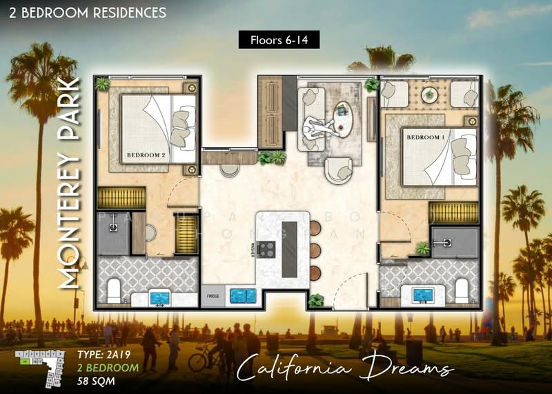 The Riviera Santa Monica : ซานต้า โมนิก้า, ชลบุรี, หนองปรือ, บางละมุง, ชลบุรี, 58 ตร.ม., คอนโด ขาย, โดย Panupan (Bond) Thongpan, 60255108 - DDproperty.com