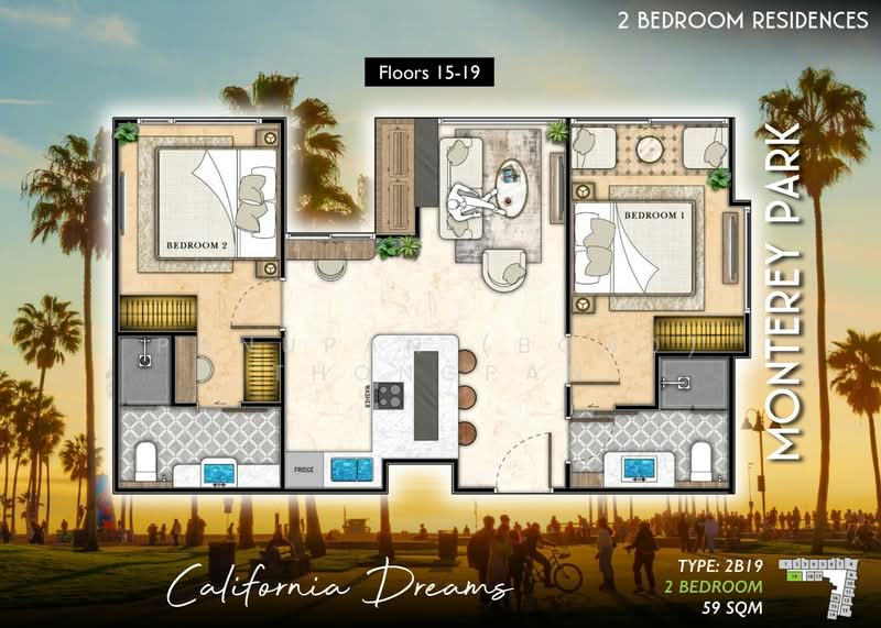 The Riviera Santa Monica : ซานต้า โมนิก้า, ชลบุรี, หนองปรือ, บางละมุง, ชลบุรี, 58 ตร.ม., คอนโด ขาย, โดย Panupan (Bond) Thongpan, 60255108 - DDproperty.com