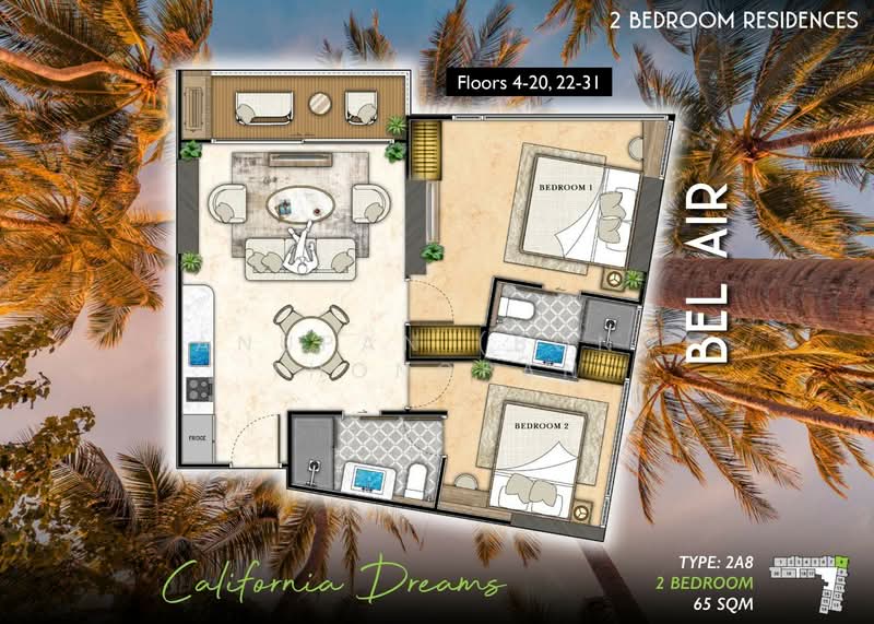 The Riviera Santa Monica, Chon Buri (Pattaya), Nong Pru, Bang Lamung (Pattaya), Chon Buri (Pattaya), 2 Bedrooms, 58 sqm, Condo For Sale, by Panupan (Bond) Thongpan, 60255108 - DDproperty.com