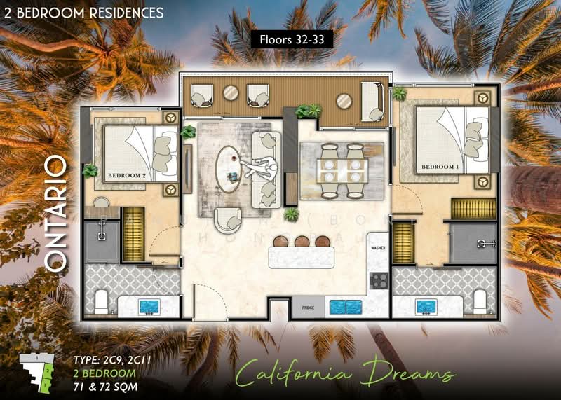 The Riviera Santa Monica, Chon Buri (Pattaya), Nong Pru, Bang Lamung (Pattaya), Chon Buri (Pattaya), 2 Bedrooms, 58 sqm, Condo For Sale, by Panupan (Bond) Thongpan, 60255108 - DDproperty.com