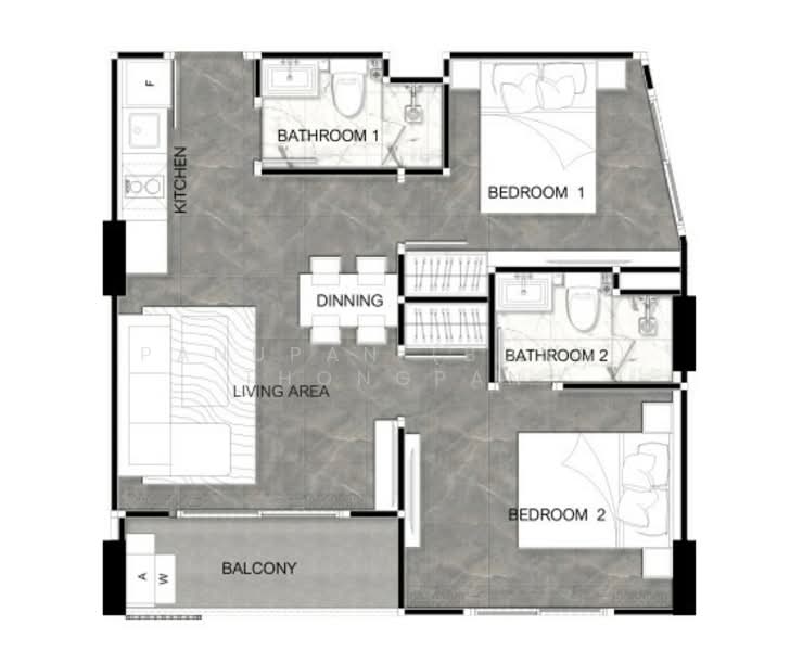 The Coral Pattaya, Chon Buri (Pattaya), Na Kloe, Bang Lamung (Pattaya), Chon Buri (Pattaya), 2 Bedrooms, 55 sqm, Condo For Sale, by Panupan (Bond) Thongpan, 60255226 - DDproperty.com