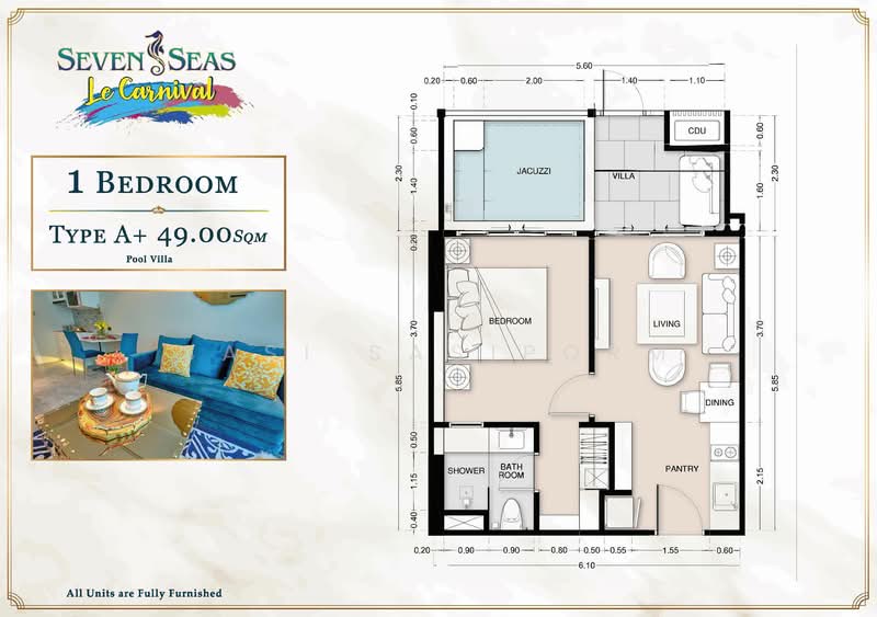 Seven Seas Le Carnival, Chon Buri (Pattaya), Bun Kanchana Alley, Nong Pru, Bang Lamung (Pattaya), Chon Buri (Pattaya), 1 Bedroom, 35 sqm, Condo For Sale, by Panupan (Bond) Thongpan, 60255292 - DDproperty.com