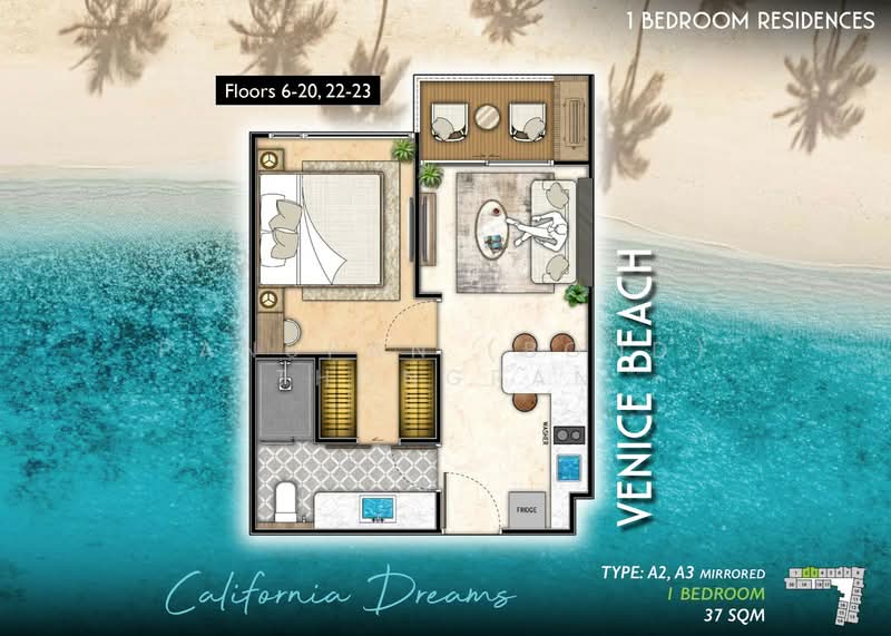 The Riviera Santa Monica : ซานต้า โมนิก้า, ชลบุรี, หนองปรือ, บางละมุง, ชลบุรี, 31 ตร.ม., คอนโด ขาย, โดย Panupan (Bond) Thongpan, 60255408 - DDproperty.com