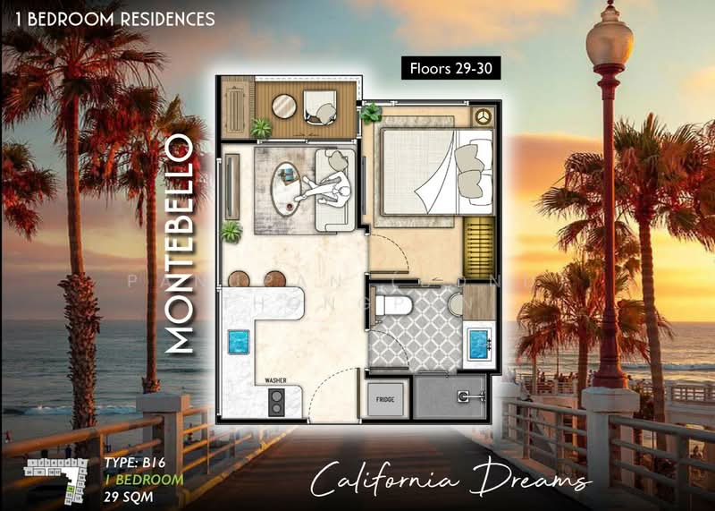 The Riviera Santa Monica, Chon Buri (Pattaya), Nong Pru, Bang Lamung (Pattaya), Chon Buri (Pattaya), 1 Bedroom, 31 sqm, Condo For Sale, by Panupan (Bond) Thongpan, 60255408 - DDproperty.com