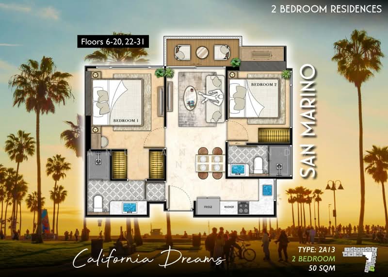 The Riviera Santa Monica : ซานต้า โมนิก้า, ชลบุรี, หนองปรือ, บางละมุง, ชลบุรี, 58 ตร.ม., คอนโด ขาย, โดย Panupan (Bond) Thongpan, 60255432 - DDproperty.com