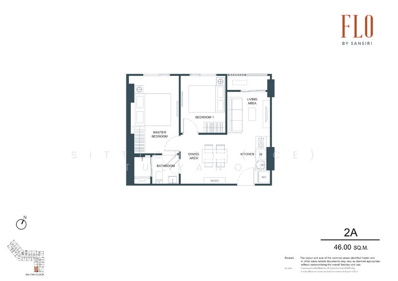 FLO by Sansiri, Bangkok, Somdet Chaopraya Road, Khlong San, Khlong San, Bangkok, 2 Bedrooms, 66 sqm, Condo For Sale, by Sittichai (Ice) Tulyanon, 60255699 - DDproperty.com