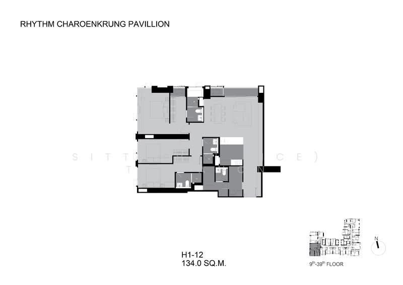 Rhythm Charoenkrung Pavillion, Bangkok, Charoenkrung Road, Wat Prayakrai, Bang Kho Laem, Bangkok, 3 Bedrooms, 134 sqm, Condo For Sale, by Sittichai (Ice) Tulyanon, 60255839 - DDproperty.com