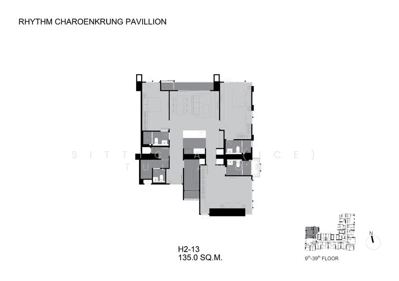 Rhythm Charoenkrung Pavillion, Bangkok, Charoenkrung Road, Wat Prayakrai, Bang Kho Laem, Bangkok, 3 Bedrooms, 134 sqm, Condo For Sale, by Sittichai (Ice) Tulyanon, 60255839 - DDproperty.com