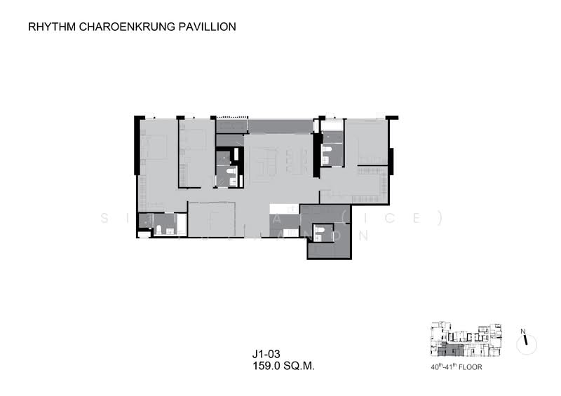 Rhythm Charoenkrung Pavillion, Bangkok, Charoenkrung Road, Wat Prayakrai, Bang Kho Laem, Bangkok, 3 Bedrooms, 134 sqm, Condo For Sale, by Sittichai (Ice) Tulyanon, 60255839 - DDproperty.com