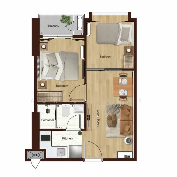 Regal Srinakarin 40, Bangkok, Soi Supapong 3 Yak 8 Srinakarin Road, Nong Bon, Prawet, Bangkok, 2 Bedrooms, 38 sqm, Condo For Sale, by Sittichai (Ice) Tulyanon, 60255895 - DDproperty.com