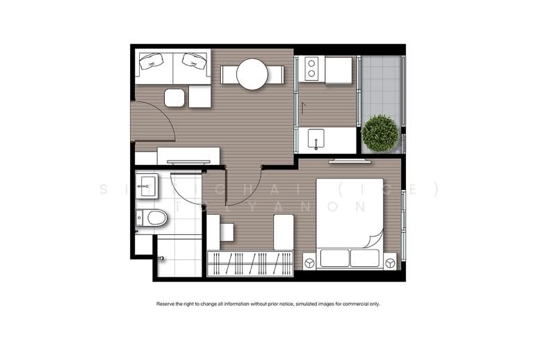 NUE Noble Ratchada-Lat Phrao, Bangkok, Lat Phrao Road, Chan Kasem, Chatuchak, Bangkok, 1 Bedroom, 23 sqm, Condo For Sale, by Sittichai (Ice) Tulyanon, 60255920 - DDproperty.com