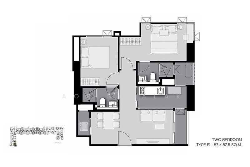 Life Sathorn Sierra, Bangkok, Ratchaphruek Rd, Talat Plu, Thon Buri, Bangkok, 2 Bedrooms, 58 sqm, Condo For Sale, by Sittichai (Ice) Tulyanon, 60255924 - DDproperty.com