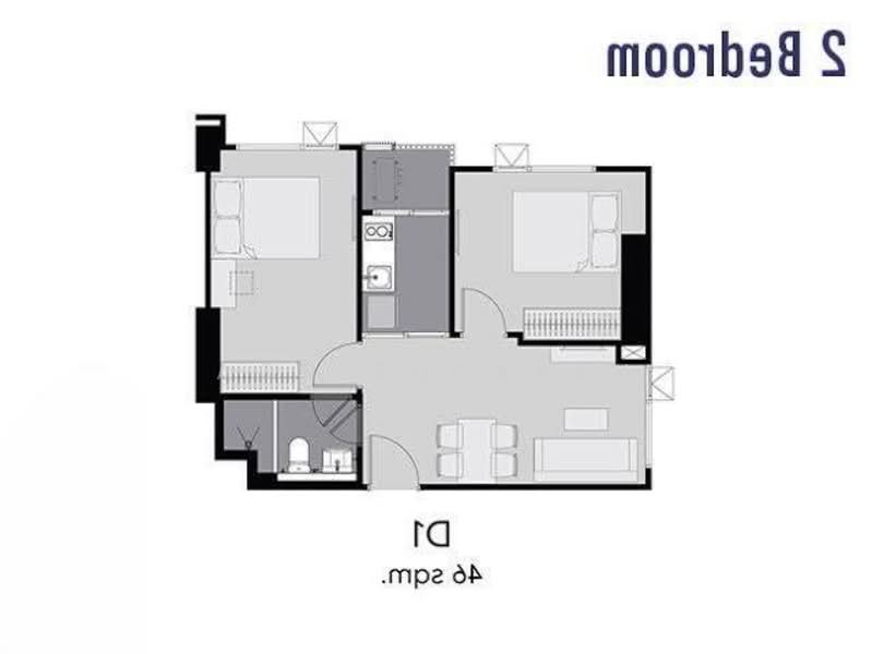 Aspire Erawan Prime, Samut Prakan, Sukhumvit Road, Pak Nam, Muang Samut Prakarn, Samut Prakan, 2 Bedrooms, 46 sqm, Condo For Sale, by Sittichai (Ice) Tulyanon, 60256271 - DDproperty.com